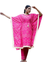 Kaftan Set with Pant, Cotton , Color Jaipuri Hot Pink