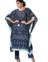 Elegent Stylish Royal Blue Kaftan Kurta Kurti Set for Women