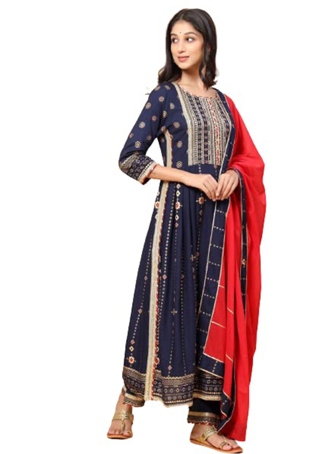 Gota Patti Kurta, Pyjama & Dupatta Set Cotton Silk Special
