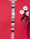 Women's Kurta and Palazzo Set Cotton Blend Color- Red