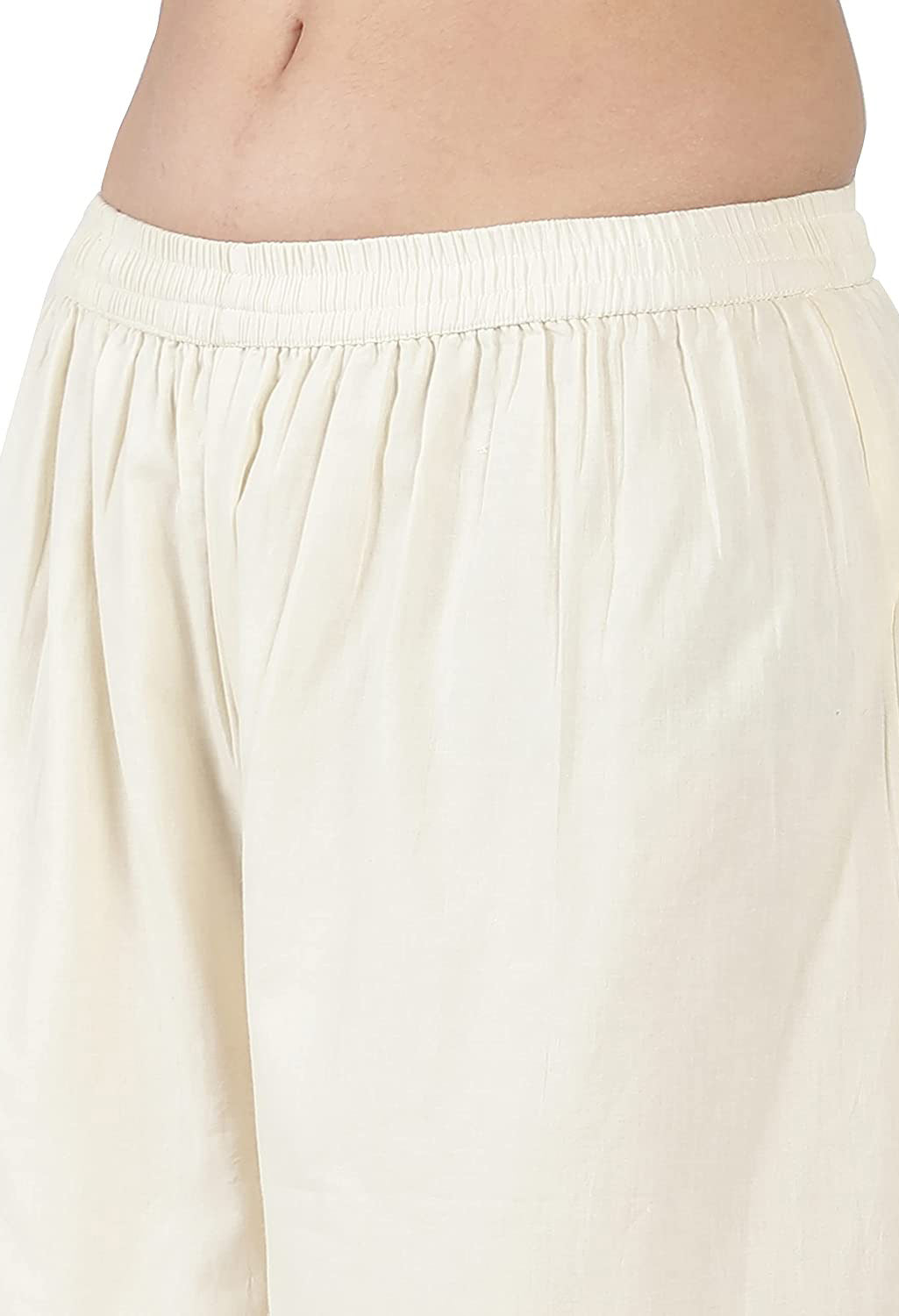 Lucknowi Pure Cotton Kurta Set with Block Print Dupatta