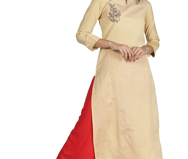 Women's Kurta and Sharara Set Cotton Silk