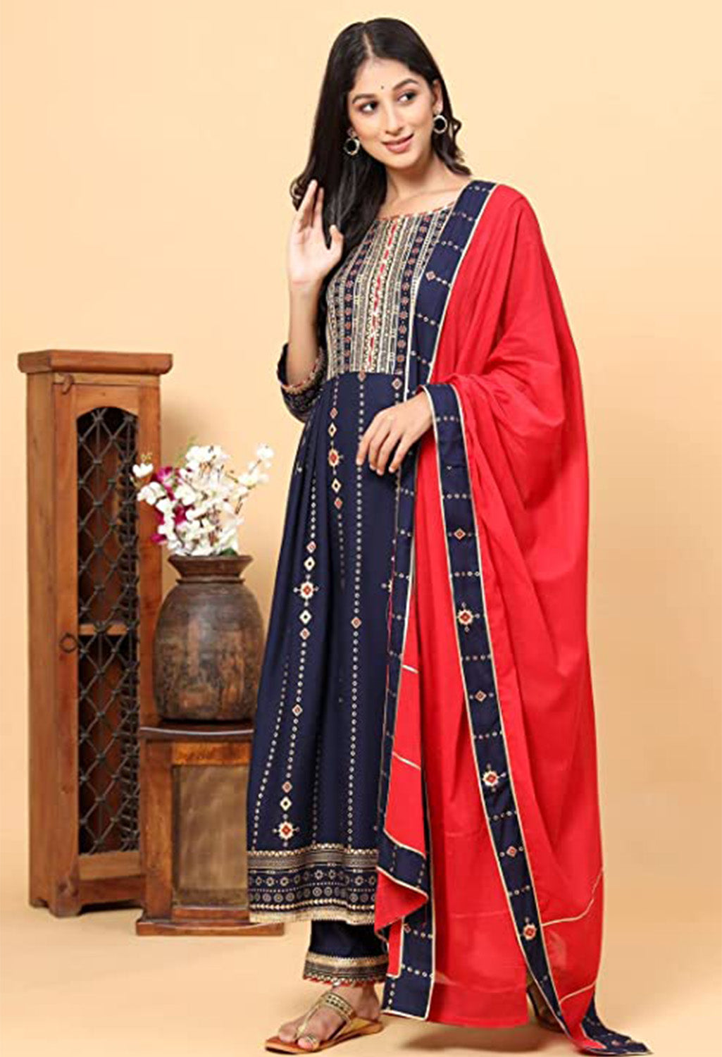 Gota Patti Kurta, Pyjama & Dupatta Set Cotton Silk Special