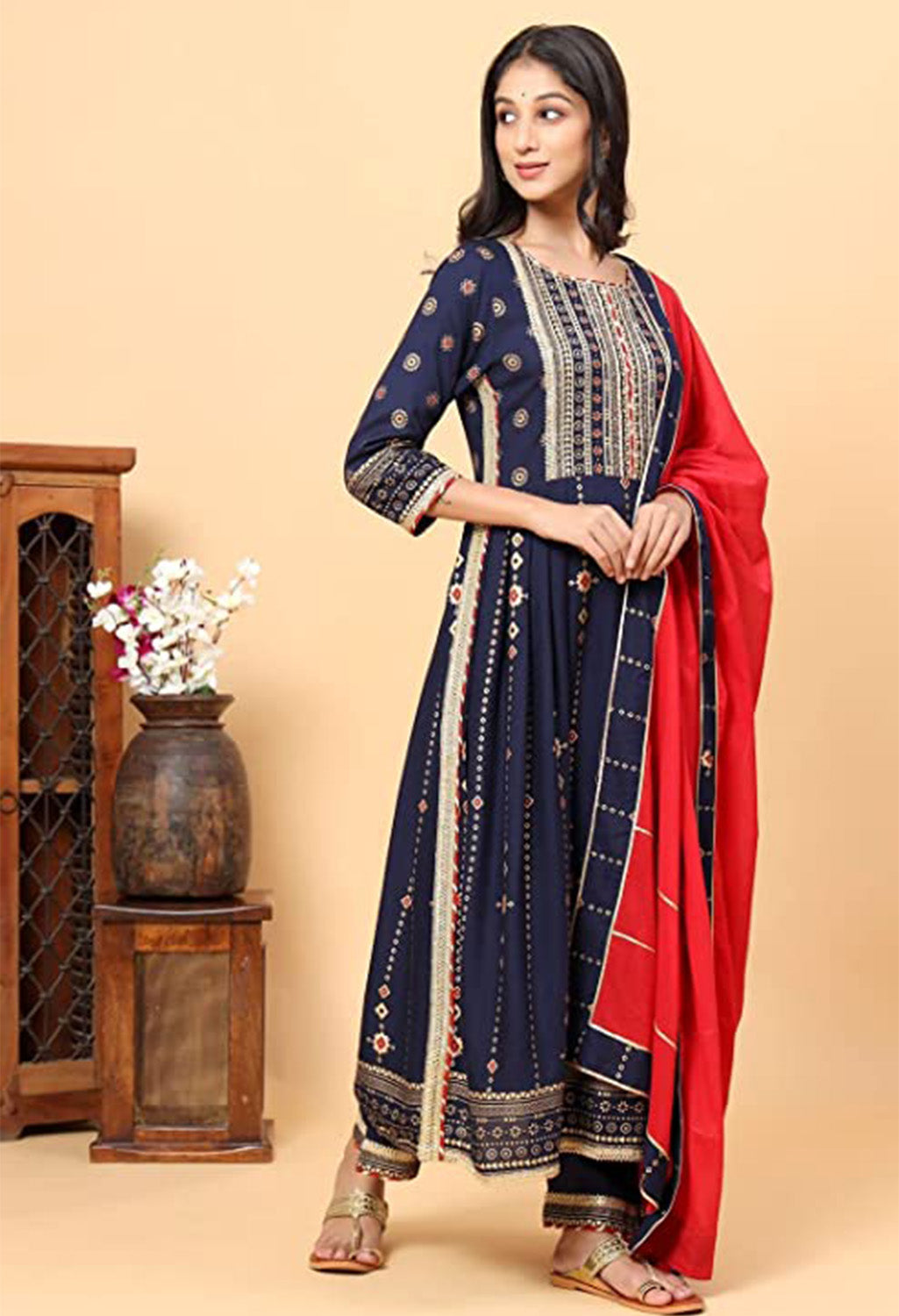Gota Patti Kurta, Pyjama & Dupatta Set Cotton Silk Special