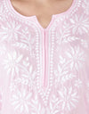 Lucknowi Hand-Embroidery Chikankari Organic Cotton Kurta Set