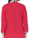 Women's Kurta and Palazzo Set Cotton Blend Color- Red