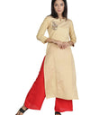 Women's Kurta and Sharara Set Cotton Silk