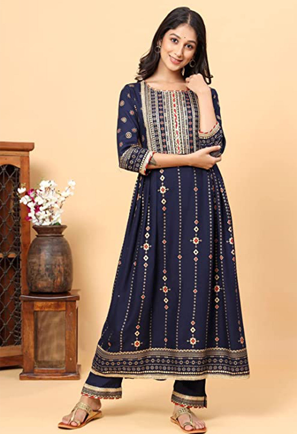 Gota Patti Kurta, Pyjama & Dupatta Set Cotton Silk Special