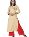 Women's Kurta and Sharara Set Cotton Silk